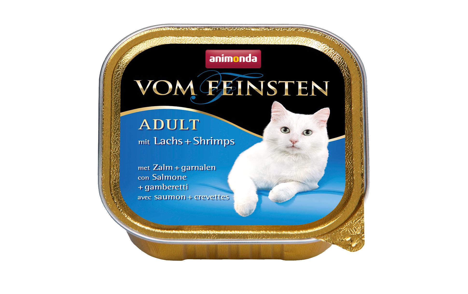 animonda Nassfutter Vom Feinsten Adult Lachs & Shrimps, 100 g