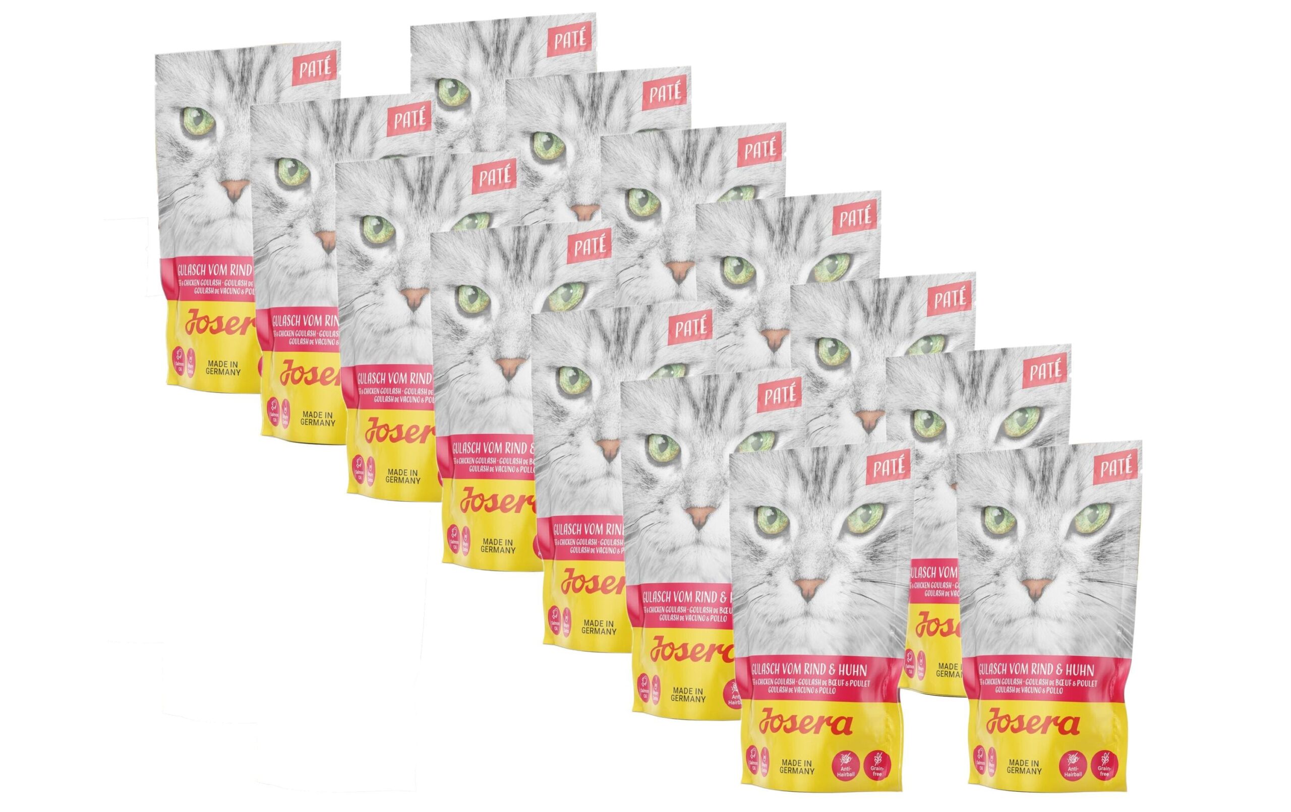 Josera Nassfutter Paté Gulasch vom Rind & Huhn, 16 x 85 g