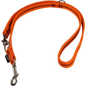Grossenbacher Hundeleine 180 cm, 15 mm, Schwarz/Orange