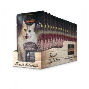 Leonardo Cat Food Nassfutter Kaninchen&Cranberries, 16 x 85 g