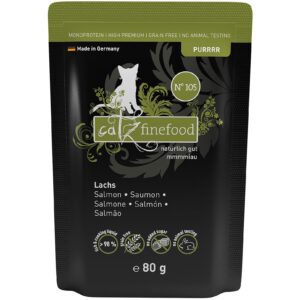 catz finefood Nassfutter Purrrr No.105 Lachs, 80 g