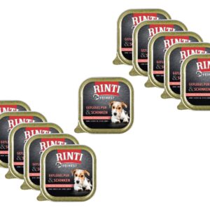 Rinti Nassfutter Feinest Geflügel Pur & Schinken, 11 x 150 g