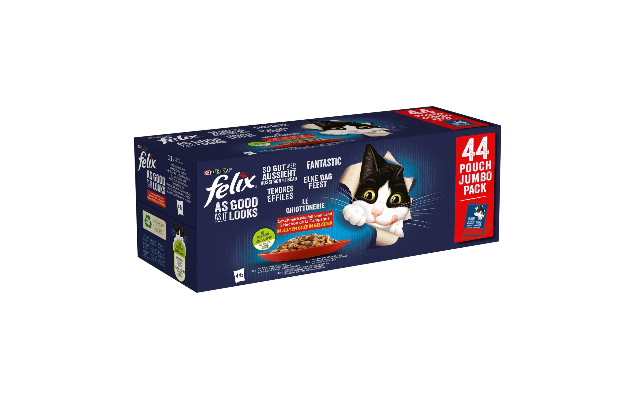 Felix Nassfutter AGAIL Fleisch Auswahl, 44 x 85 g