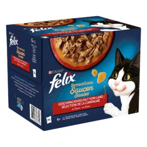 Felix Nassfutter Sensations Fleisch in Sauce, 24 x 85 g