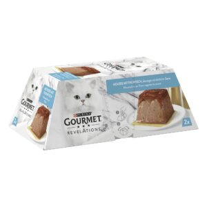 Purina Gourmet Nassfutter Gourmet Revelations Mousse mit Thunfisch, 2 x 57g