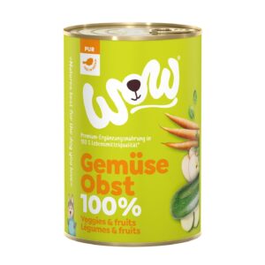 WOW Nassfutter 100% Gemüse & Obst 400g