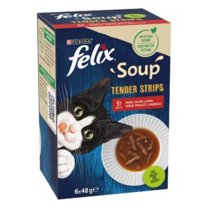 Felix Nassfutter Soup Original Fleisch, 6 x 48g