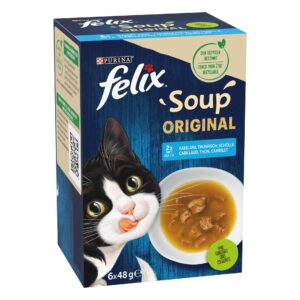 Felix Nassfutter Soup Original Fisch 6 x 48g