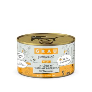 Grau Nassfutter Geflügel, Pastinake, Brokkoli 200 g