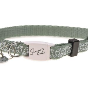 Simon’s Cat Katzenhalsband Grün