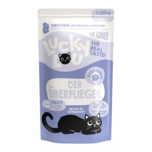 Lucky Lou Nassfutter Lifestage Sterilized Geflügel, 125 g