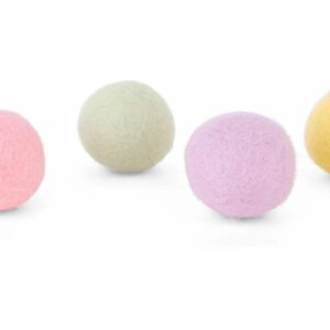 District 70 Katzen-Spielzeug Glow Felt Ball Toys, 35 mm, 4 Stück