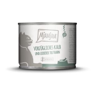 Mjamjam Nassfutter Dose Kalb & Truthahn, 200 g
