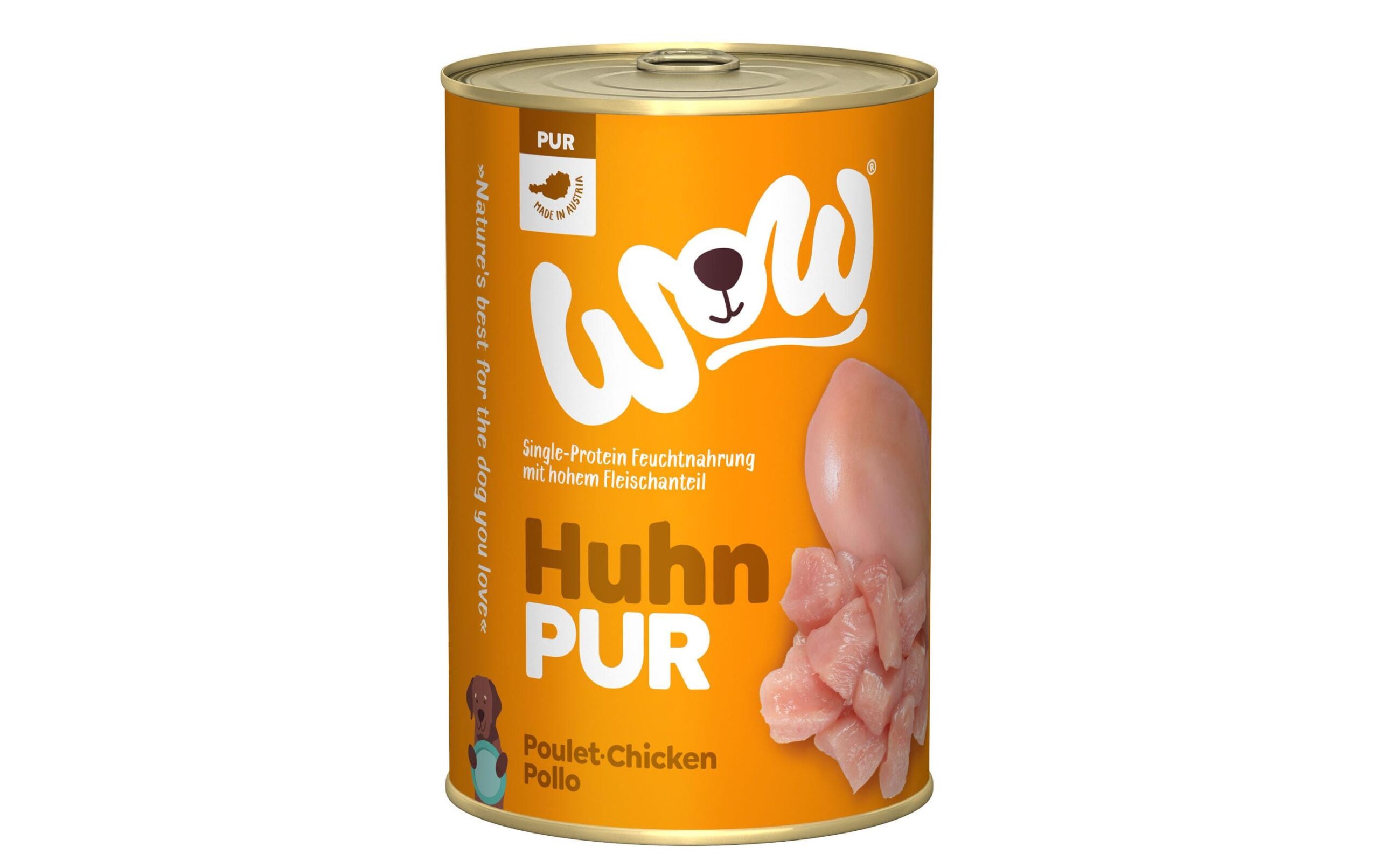 WOW Nassfutter Pur Huhn Single Protein, 400 g
