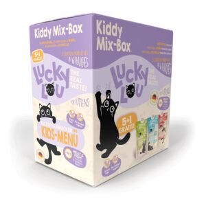 Lucky Lou Nassfutter Lifestage Kitten Kiddy Mix-Box, 6 x 125 g