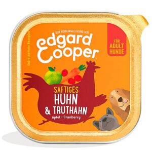 Edgard & Cooper Nassfutter Adult Huhn + Truthahn, 11 x 150 g