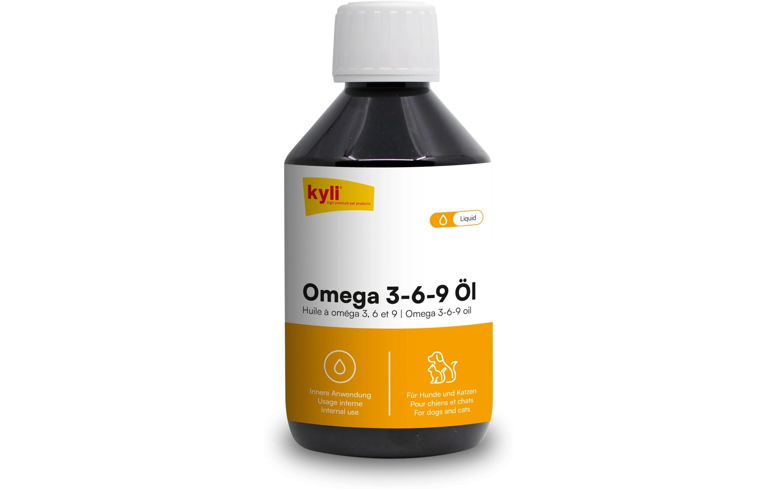 kyli Hunde-Nahrungsergänzung Omega 3-6-9 Öl, 250 ml