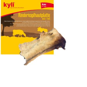 kyli Kausnack Rinderkopfhautplatte mit Fell, 250 g