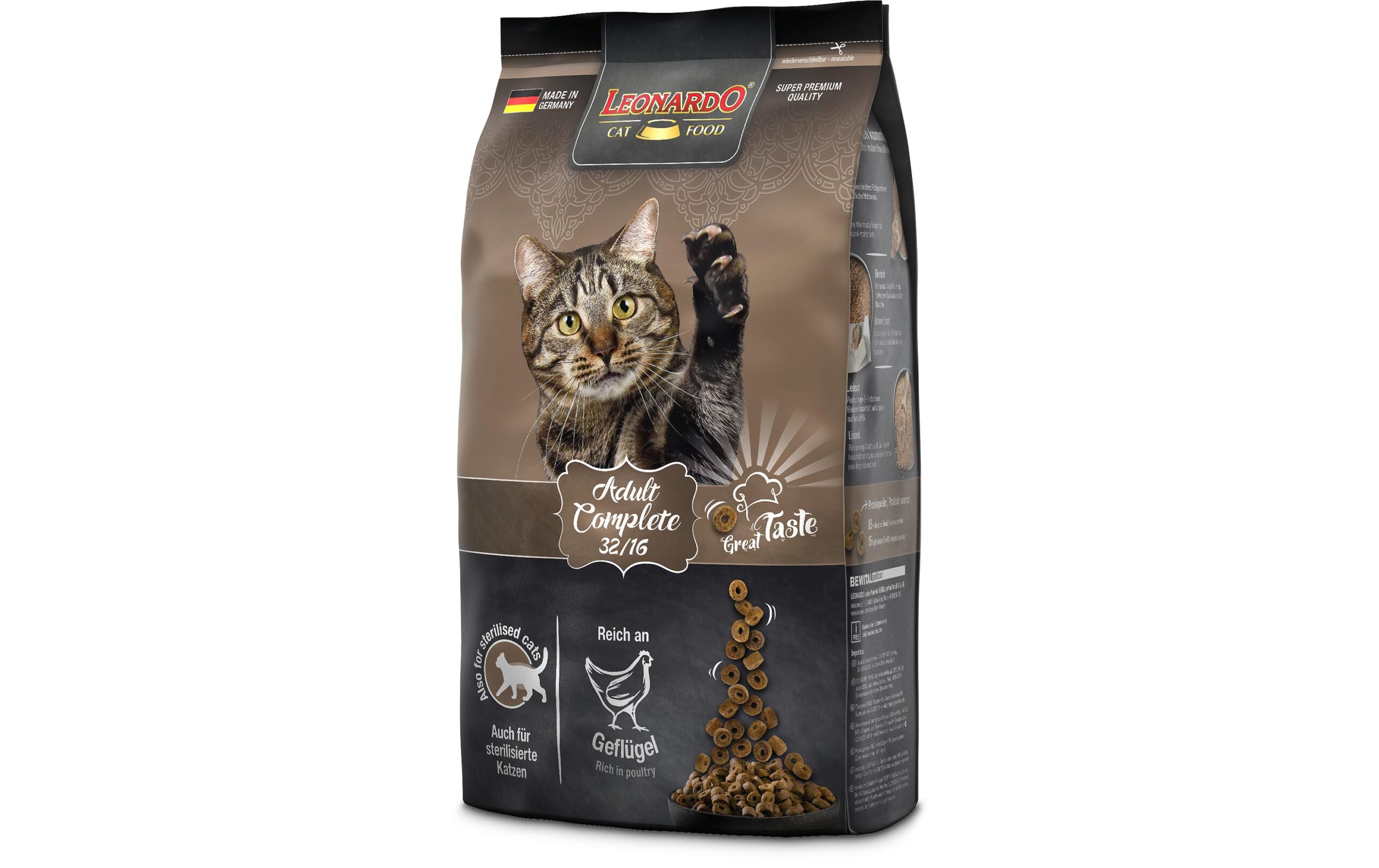 Leonardo Cat Food Trockenfutter Adult Complete 32/16, 1.8 kg