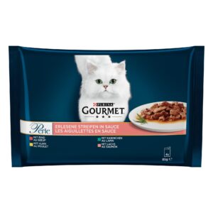 Purina Gourmet Nassfutter Gourmet Perle Erlesene Streifen, 4 x 85 g