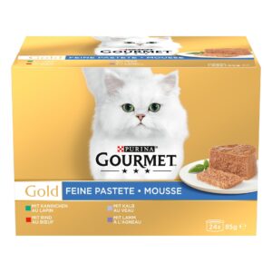 Purina Gourmet Nassfutter Gourmet Gold feine Pastete Fleisch, 24 x 85 g