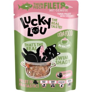 Lucky Lou Extra Food Thunfisch mit Gemüse in Sud, 70 g