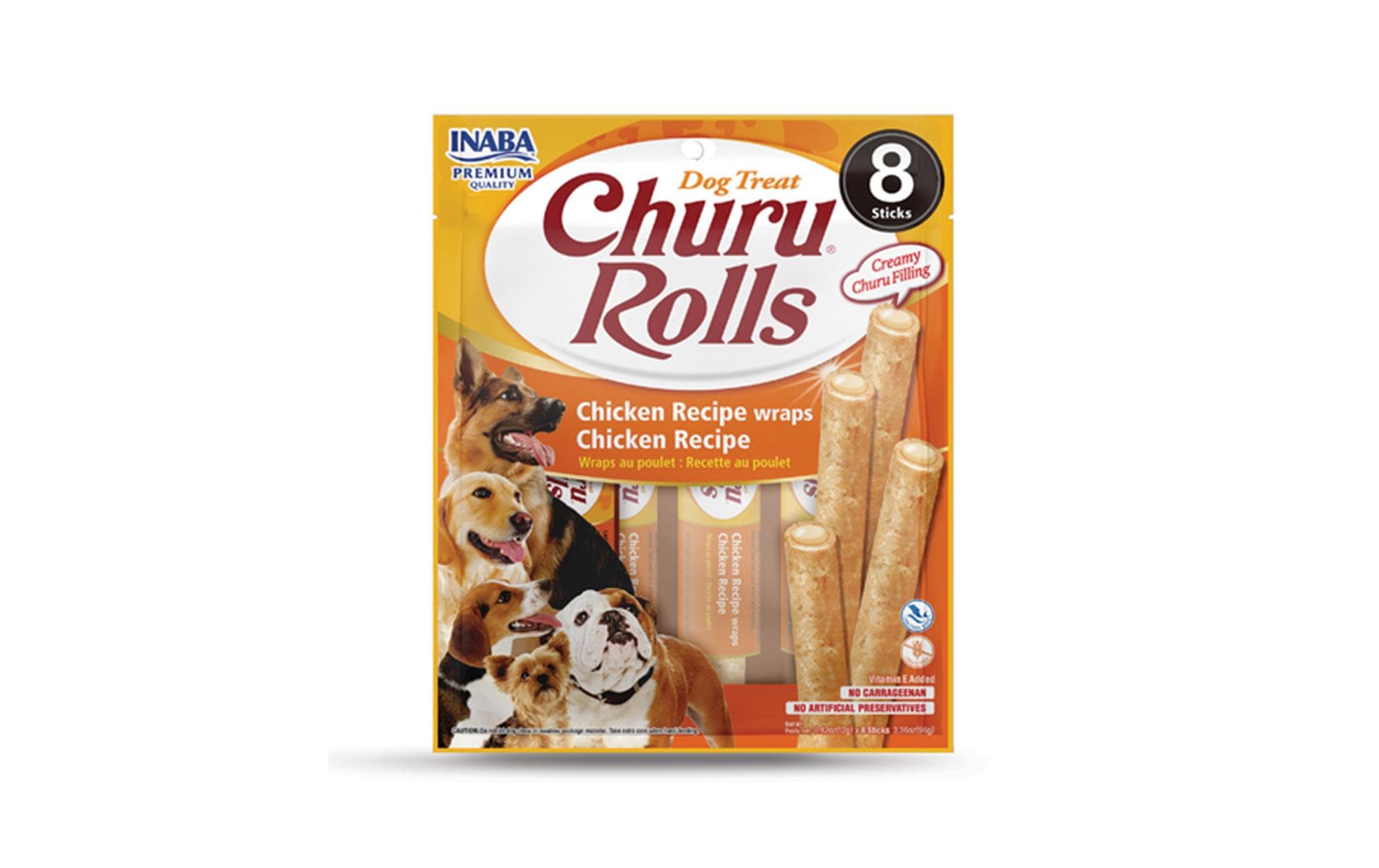 CIAO Churu Leckerli Rolls Huhn, 8 x 12 g