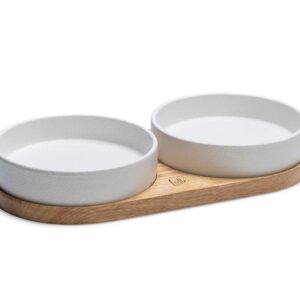 Designed by Lotte Kera Dinnerset Katze Lojs 34 × 17, 3 × 5.5 cm, weiss