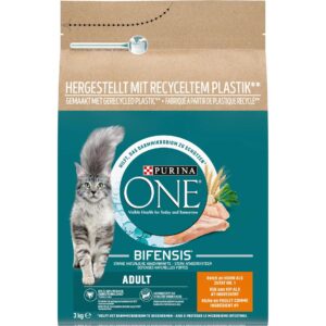 Purina ONE Trockenfutter Adult Huhn & Vollkorn, 3 kg