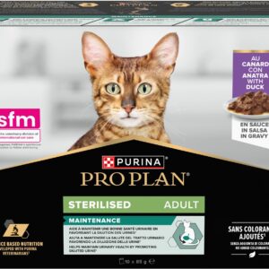 Purina Pro Plan Nassfutter Adult Sterilized Sauce Ente 10 x 85 g