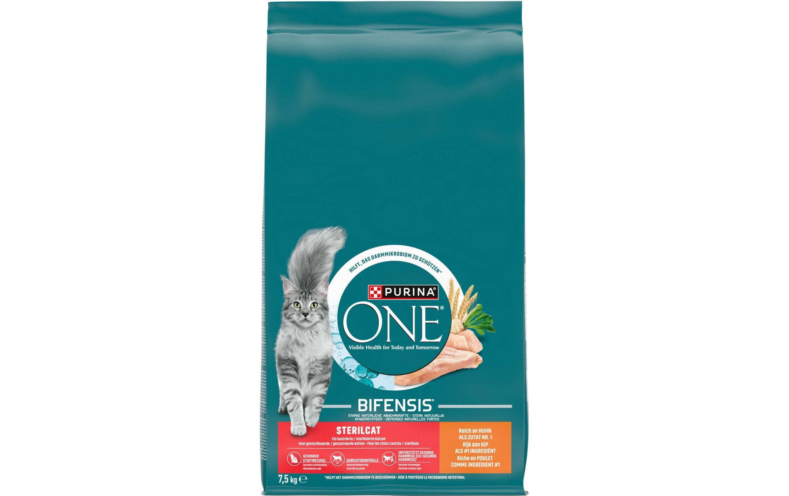 Purina ONE Trockenfutter Sterilcat Huhn & Weizen 7.5 kg