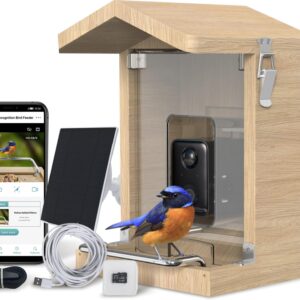 Sanilu Vogelfutterhaus mit Kamera mit Solarpanel