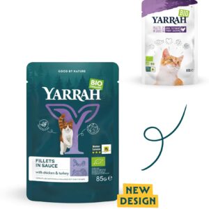 Yarrah Bio-Nassfutter Fillets in Sauce Huhn & Truthahn 14 x 85 g