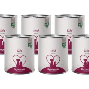 Herrmann’s Nassfutter Wild Reinfleisch 6 x 800 g