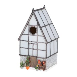 Esschert Design Gewächshaus aus Polyresin und Sperrholz weiss mehrfarbig