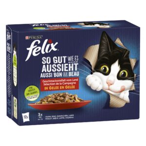 Felix Nassfutter AGAIL Fleisch Auswahl, 12 x 85 g