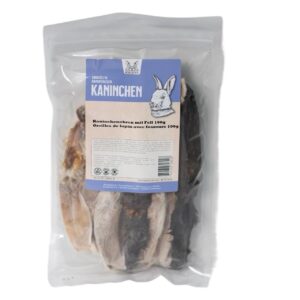 Kaufit Kaninchenohren mit Fell, 100 g