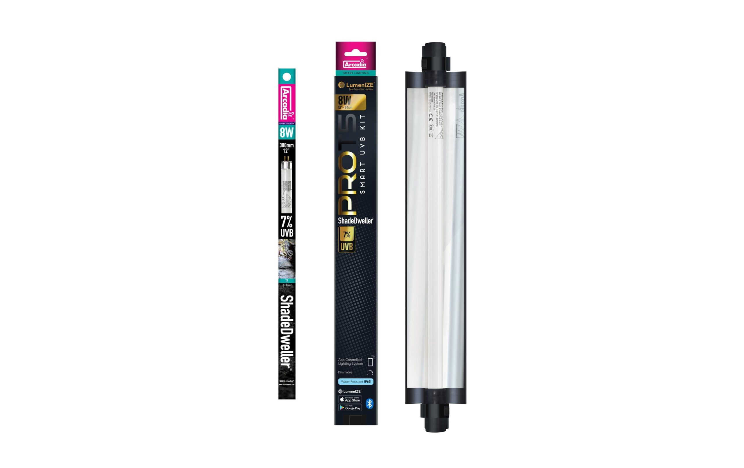 Arcadia Terrarienlampe Lumenize Pro T5 ShadeDweller 7% UVB, 8 W