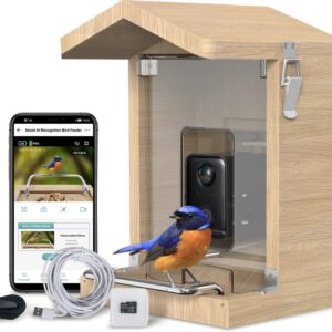 Sanilu Vogelfutterhaus mit Kamera ohne Solarpanel