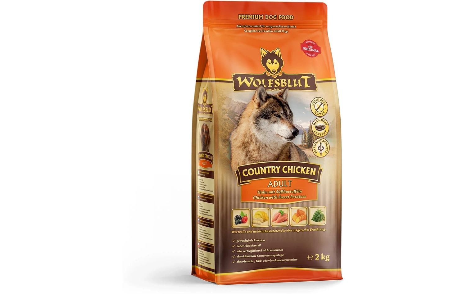 Wolfsblut Trockenfutter Dog Country Chicken Adult, 2 kg