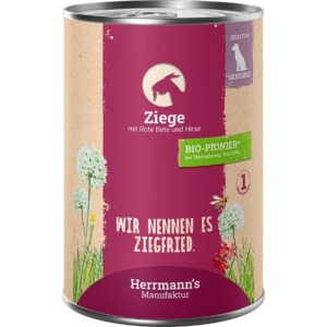 Herrmann’s Nassfutter Ziege mit rote Beete und Hirse 400 g