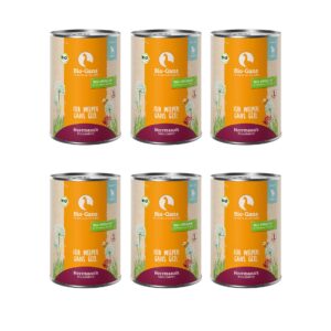 Herrmann’s Nassfutter Bio Gans mit Kürbis und Kartoffel 6 x 400 g