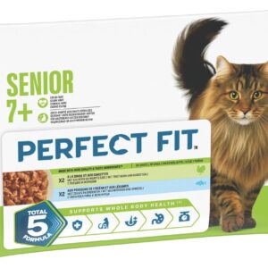 Perfect Fit Nassfutter Senior 7+ Truthahn und Fisch 4 x 85g