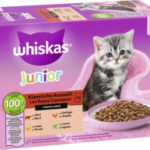 Whiskas Klassische Auswahl Junior, in Sauce