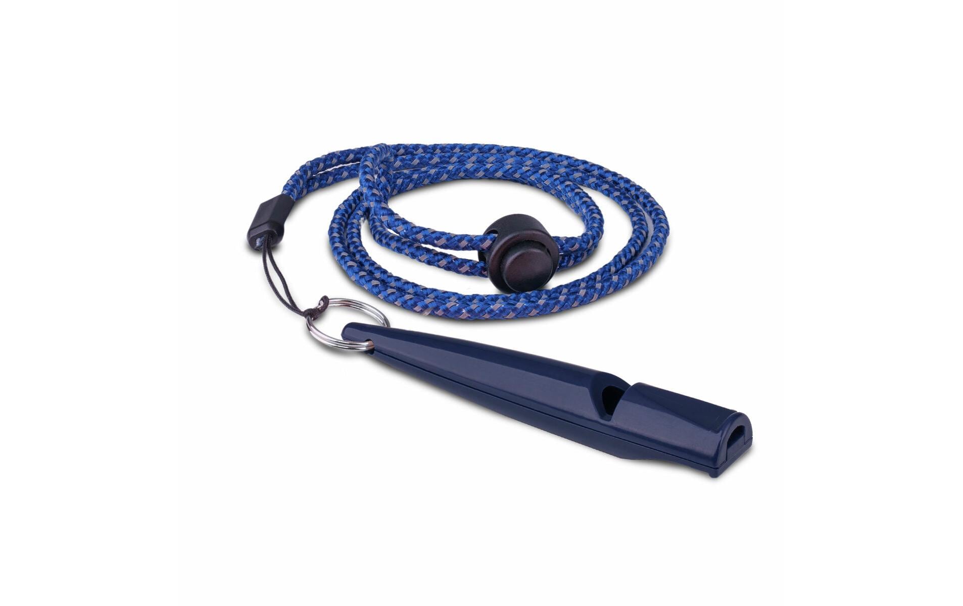 Coachi Trainingspfeife Marineblau mit reflektierendem Trageband