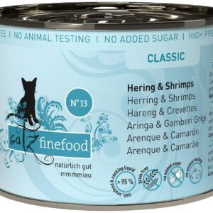 catz finefood Nassfutter No.13 Hering & Schrimps, 200 g