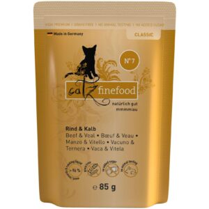 catz finefood Nassfutter No.07 Rind & Kalb, 85 g
