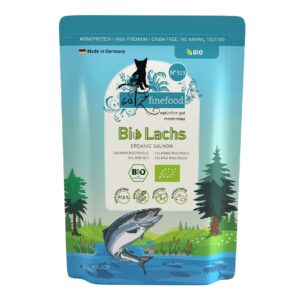 catz finefood Nassfutter Bio No.513 Lachs, 85 g