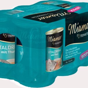 Miamor Katzen-Snack Dose Trinkfein Vitaldrink Thunfisch, 6 x 135 ml
