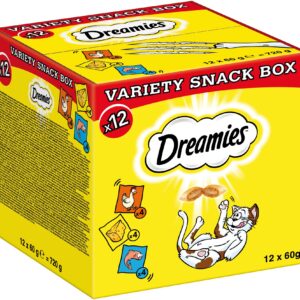 Dreamies Katzen-Snack Varietätenbox, 12 x 60 g